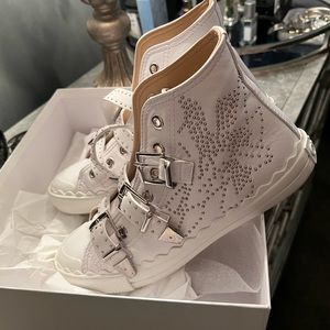 White High Top Chloe Sneakers Women